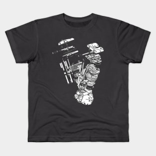 Exploded Shovel Kids T-Shirt